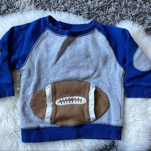 Gymboree football crewneck sweatshirt
